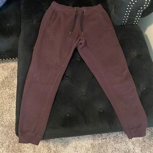 Burgundy joggers